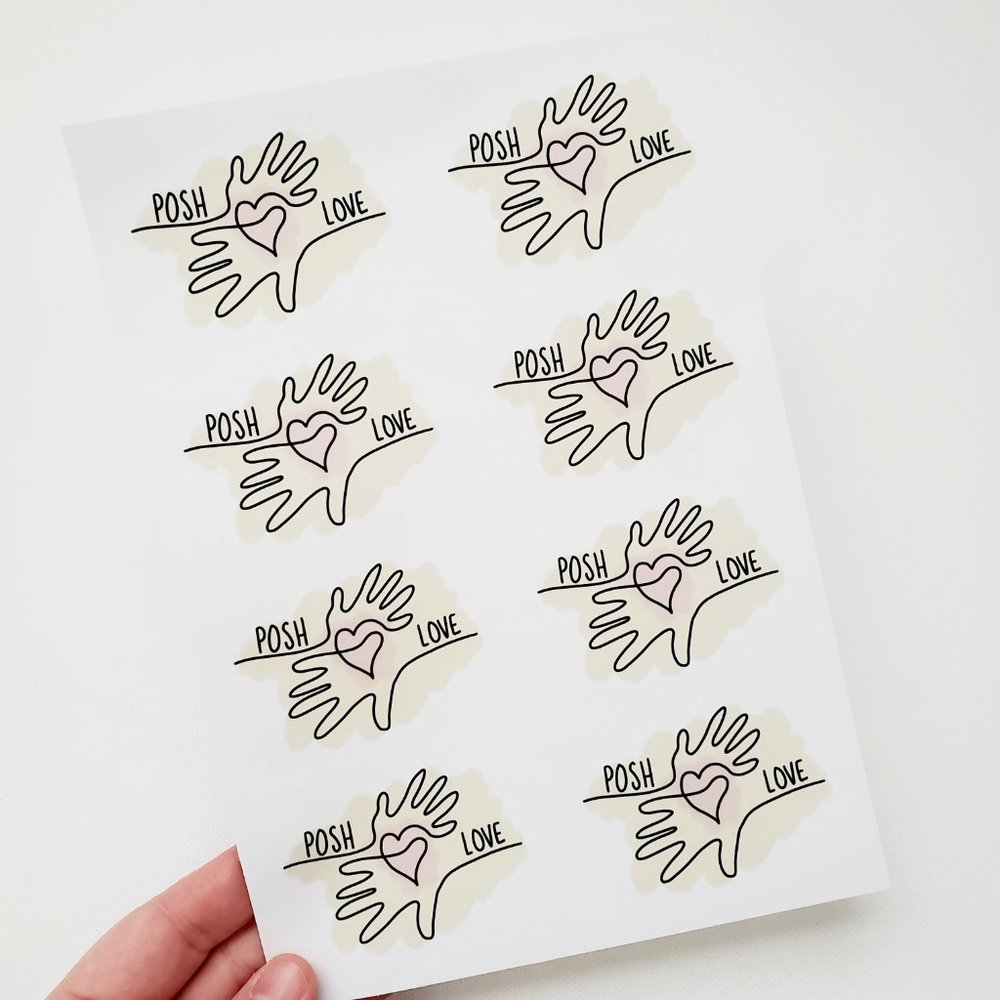LB063 Abstract Posh Love Stickers [Price Firm] - Picture 5 of 11